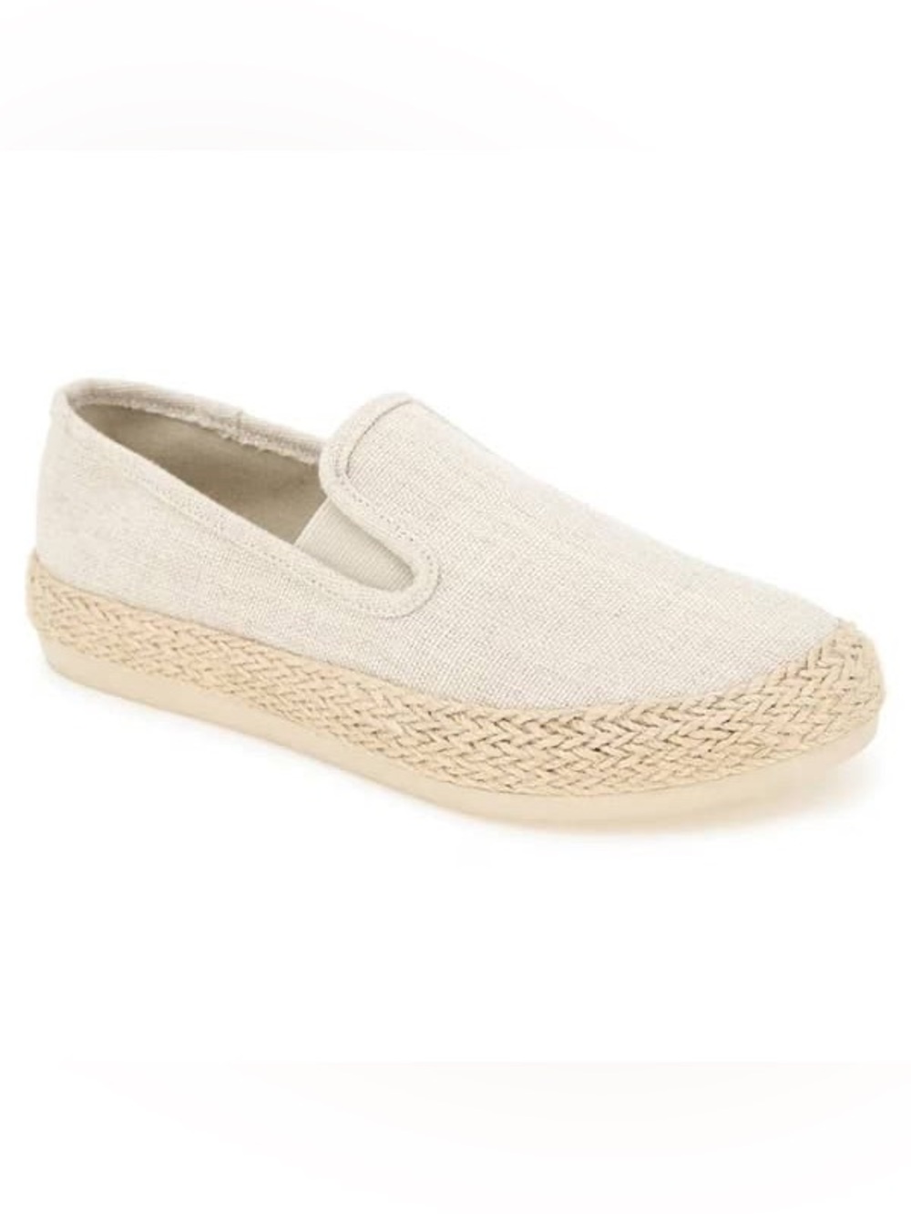 Esprit Cream Slip-On Espadrille Sneaker